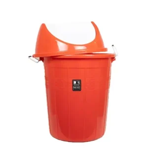 KKR INDUSTRIES Plastic Red 80 L Plastic Swing Dustbin