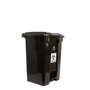 KKR INDUSTRIES Plastic Black 60 L Plastic Pedal Bin