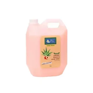 BIG Pure 5 L Creamy Peach, Aloe Vera Fragrance Supreme Hand Wash Liquid Can