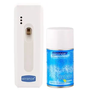 Airance Automatic A5 Perfume Dispenser With 250 ml  Cool Splash Fragrance Refill (Pack of 2)