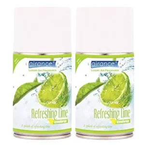 Airance 250 ml Refreshing Lime Fragrance Automatic Air Freshener Refill Perfume Spray (Pack of 2)