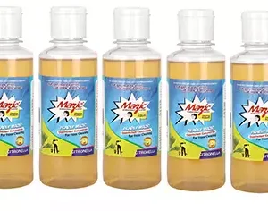 Mazic 200 ml Citronella Fragrance Brown Liquid Phenyl (Pack of 5)