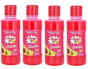 Mazic 200 ml Rose Fragrance Red Liquid Phenyl (Pack of 4)