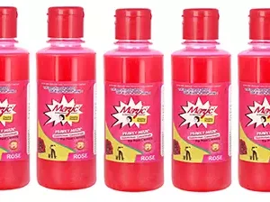 Mazic 200 ml Rose Fragrance Red Liquid Phenyl (Pack of 5)