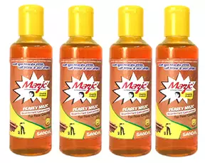 Mazic 200 ml Sandal Fragrance Orange Liquid Phenyl (Pack of 4)