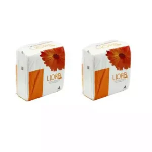 Liora Napkin 30x30, 2Ply, 50 Pulls, Plain Tissue Paper for Home, Kitchen, Office, Cafe (Pack of 60)