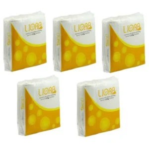 Liora Napkin 40x40 cm, 2Ply, Plain Tissue Paper for Home, Kitchen, Office, Cafe (Pack of 54)