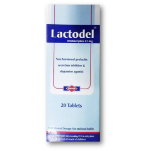 LACTODEL 2.5 MG ( BROMOCRIPTINE ) 20 TABLETS