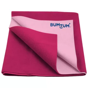 BUMTUM 100x140 cm Leakproof Instadry Baby Bed Protector Dry Sheet Large Size