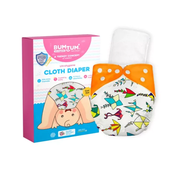 BUMTUM Premium Cloth Diaper Medium Size for Babies 0 to 3 Years
