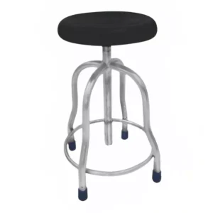 JE HOSPI Fitted Legs with PVC Stumps Revolving Stool