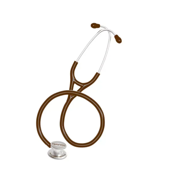 QANTA Zen Cardio III SS Cardiology Stethoscope with Dual Head and Diaphragm, Brown, QA-1170-E