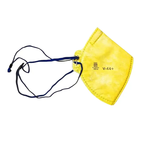 BRALA Non Woven Yellow Nose Face Mask Pharmaceutical Polluation with Melt Blown Fabric Layer (Pack of 36 Pair)