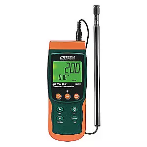 EXTECH Yes Piece +/-5% SD Card and PC (6) AA Batteries or AC Adapter Hot Wire and Thermistor