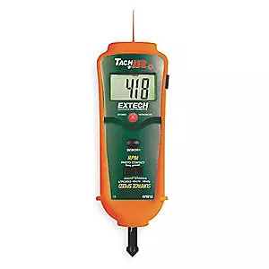 Extech Tachometer 0.5 to 20 000 rpm RPM10-NIST