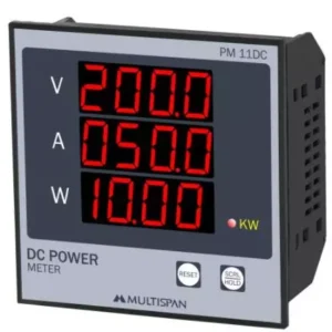 Multispan PM-11DC DC Meter 230V AC DC Multifunction Meter 96 X 96 X 52 mm