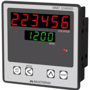 Multispan MMC-1046RD Programmable Counter + RPM 96 X 96 X 42 mm