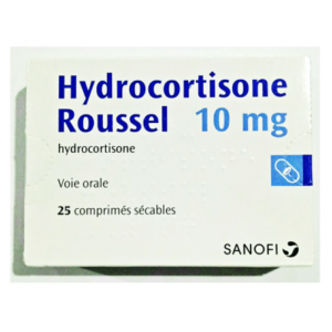 HYDROCORTISONE ROUSSEL 10 MG ( HYDROCORTISONE ACETATE ) 25 TABLETS