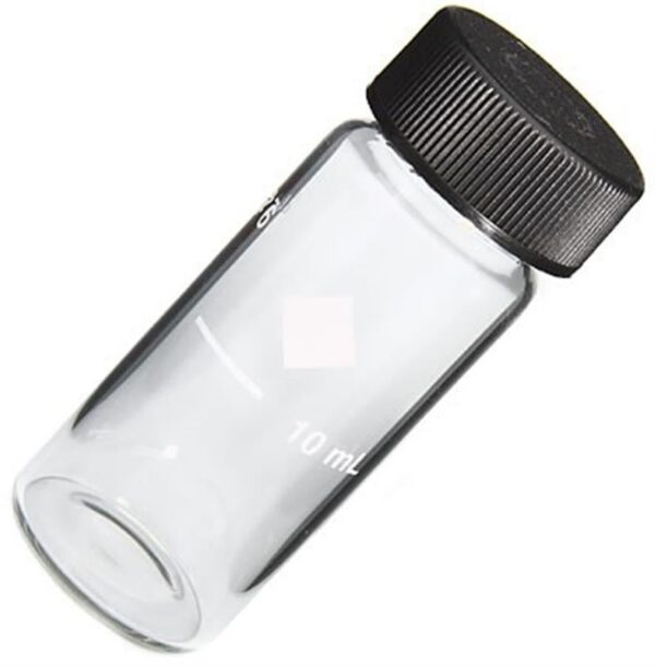 10ml Round Glass Sample Cell with Cap for Hach Colorimeter Pack of 6