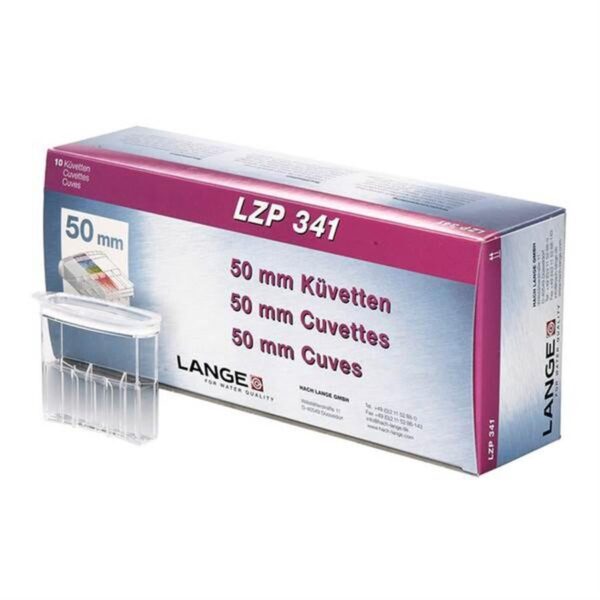 Cuvette Plastic 50mm With Cap Pack of 10