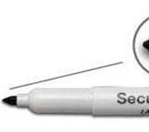 1400-20-PDC All Surface Lab Markers Fine Point - Black - Pack of 10