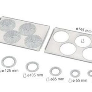 memmert B02685 Flat St/St Cover With Concentric Ring Sets