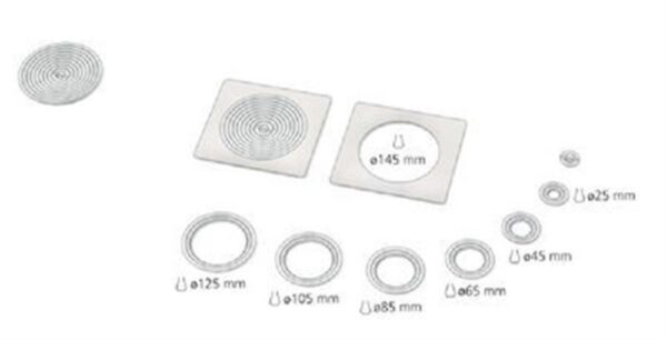 memmert B24372 Flat St/St Cover With Concentric Ring Sets