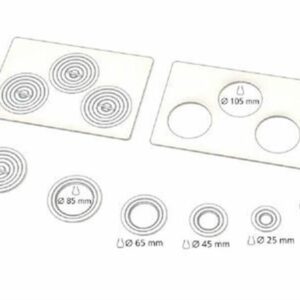 memmert B24373 Flat St/St Cover With Concentric Ring Sets