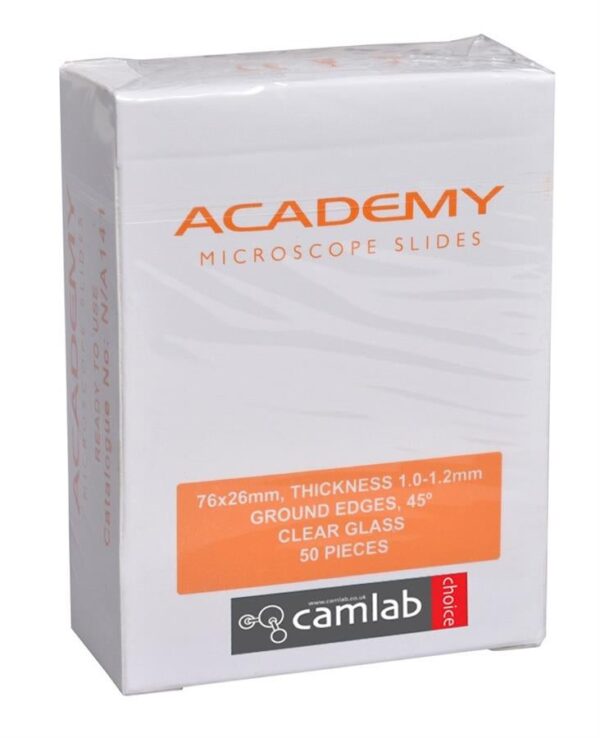 Academy Microscope Slide 1.0-1.2mm thick Plain pk50