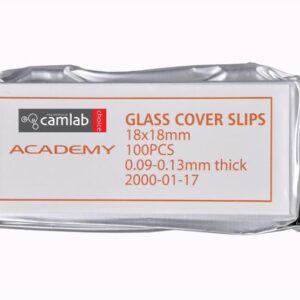 Academy Cover Slips 0.09-0.13mm Thick 18 x 18mm Pack of 100