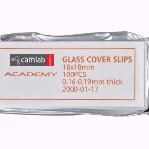 Academy Cover Slips 0.16-0.19mm Thick 18 x 18mm Pack of 100