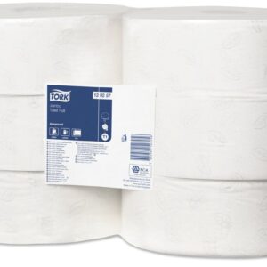 120257 Tork Jumbo Toilet Roll Advanced - White x 6 Rolls