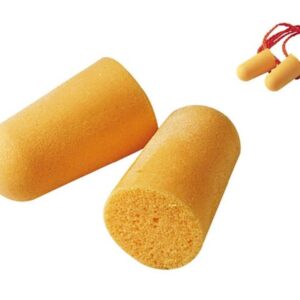 1100 Series Corded Foam Roll Down Ear Plugs Pack of 100