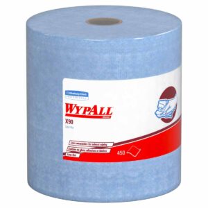 12889 WYPALL X90 Cloths - Large Roll - Blue - 450 Sheets