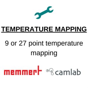 Memmert chamber 9 point or 27 point temperature mapping