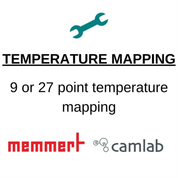Memmert chamber 9 point or 27 point temperature mapping
