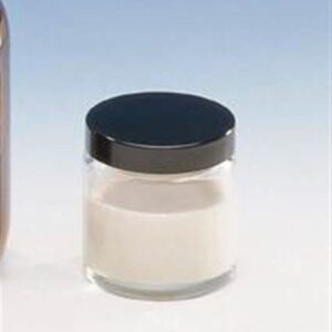 Clear Glass Ointment Jars With Black Plastic Cap