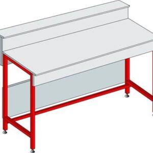 Dry Laboratory work benches with skirting / shelf