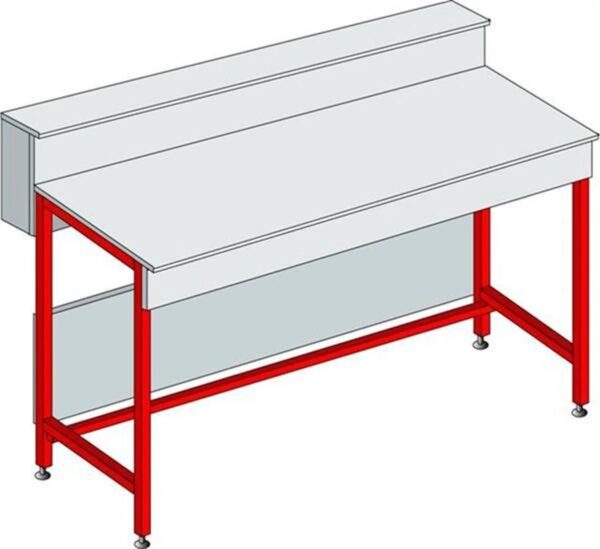 Dry Laboratory work benches with skirting / shelf