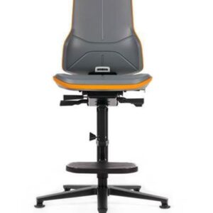 Bimos Neon 3 High Laboratory Chair with footrest and glides - without seatpads