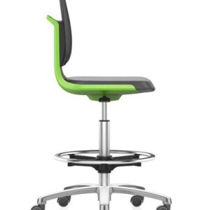 Bimos Labsit 4 Laboratory chair tall with stop/go castors & foot ring
