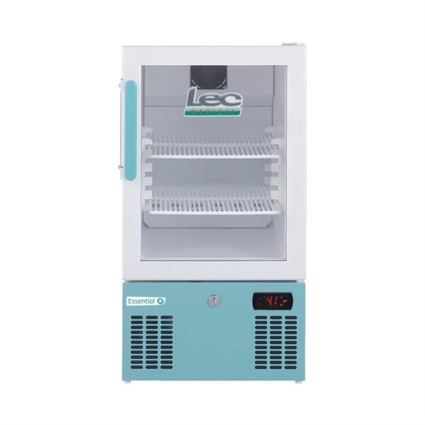 LEC 41L Countertop pharmacy fridge PEGR41UK with glass doors 2?-8?
