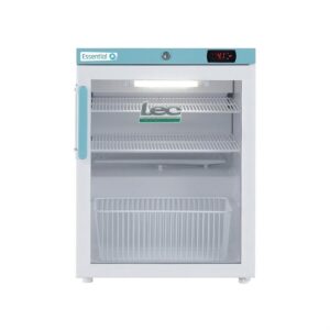 LEC 82L Countertop pharmacy fridge PEGR82UK with glass doors 2?-8?