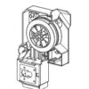 (suction pump Vario18) DRIVE UNIT w/o motor/capacit.077.1717