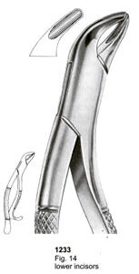 Extracting Forceps American Pattern Lower Incisors