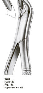 Extracting Forceps American Pattern Harris Upper Molars Left