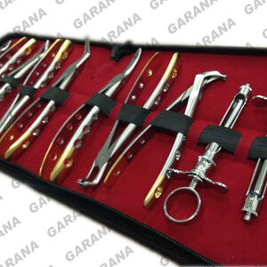 Dental Extracting Forceps Crown Remover & Syringe Kit of 10 Pcs