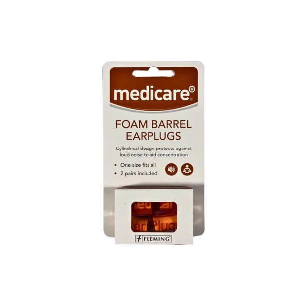 Medicare Foam Barrel Earplugs