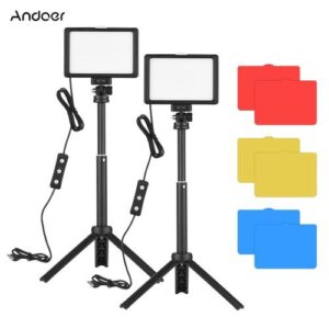 Andoer Photography Light Desktop LED Video Light Kit - USB - 2PCS