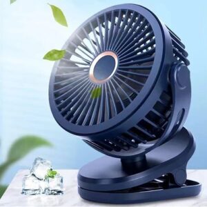 Chargeable Clipped Fan 360? Rotation 4-speed Wind USB Desktop Ventilator Silent Mini Fans